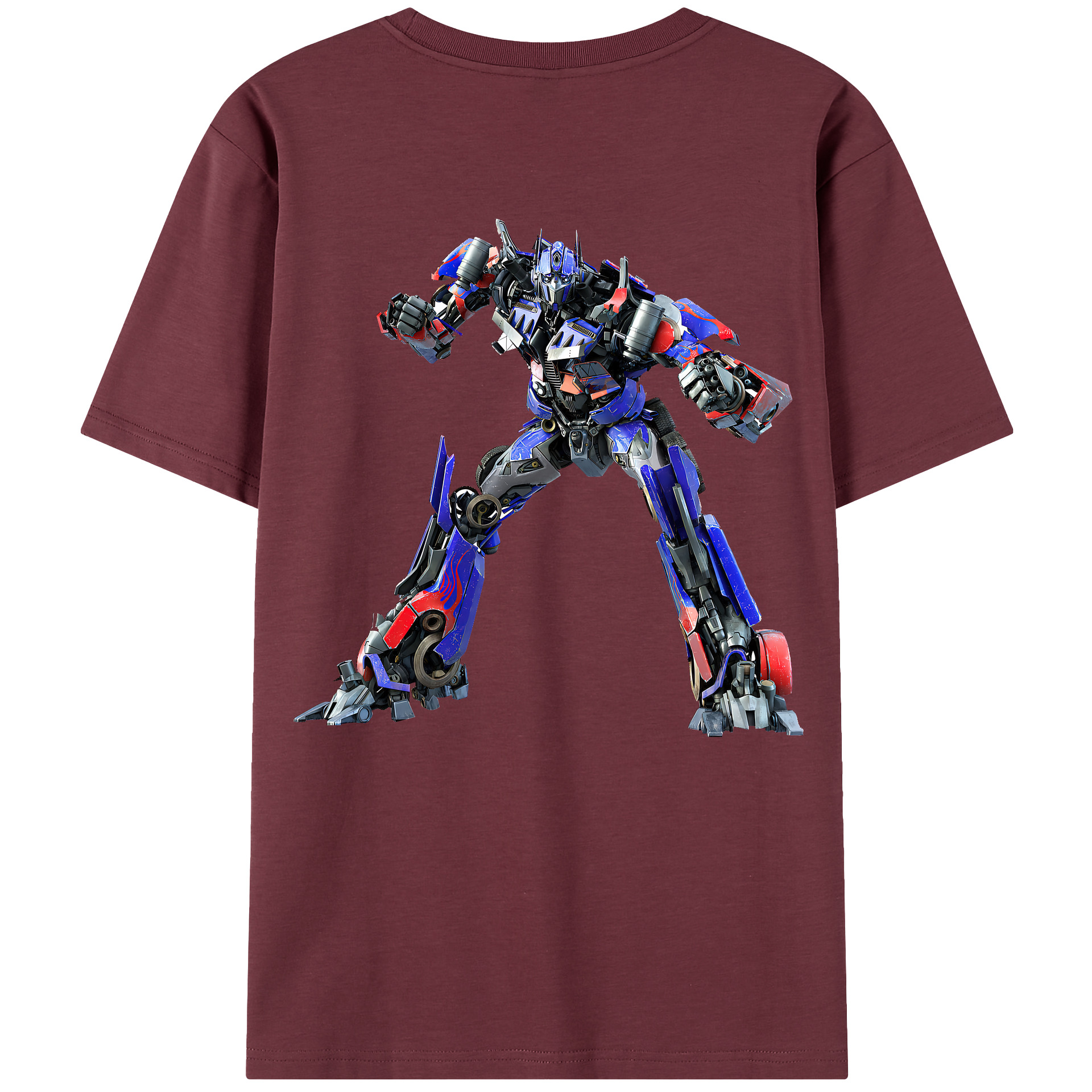 （画像用） Transformers トランスフォーマー 綿100％半袖Tシャツ（背面プリント）